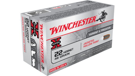 Winchester SUPER-X RIFLE .22 Hornet 46 grain Jacketed Hollow Point